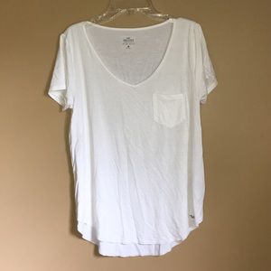 Basic White V-Neck